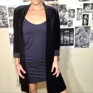 Vintage Ronni Nicole Velvet Long Cardigan